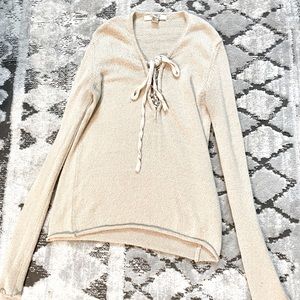 Tie up Sweater Shirt